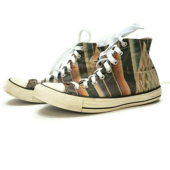 Converse Other - Converse Mens High Top Canvas Sneakers Size 8 Aztec Multicolor Southwestern